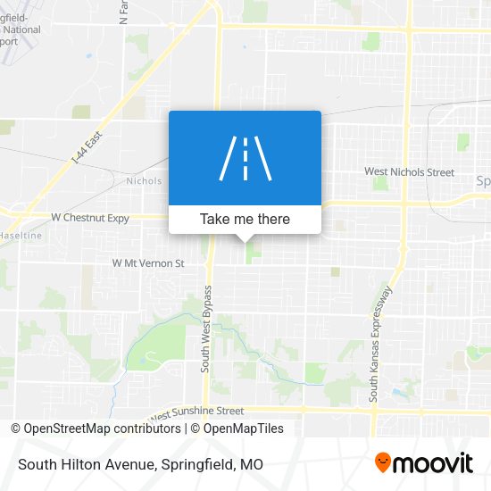 Mapa de South Hilton Avenue