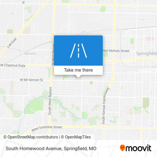 South Homewood Avenue map