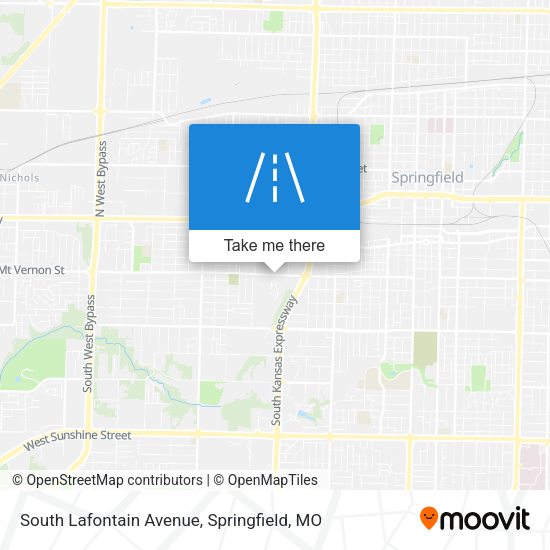 South Lafontain Avenue map