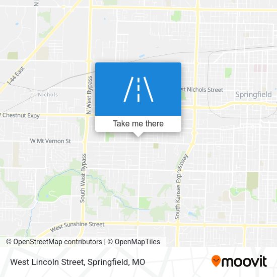West Lincoln Street map