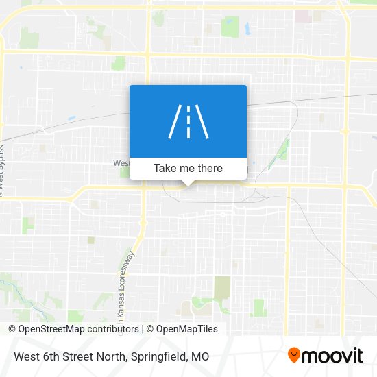 West 6th Street North map