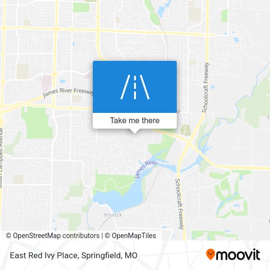 East Red Ivy Place map