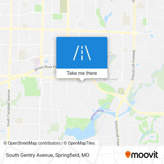 South Gentry Avenue map