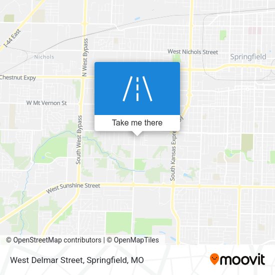 West Delmar Street map