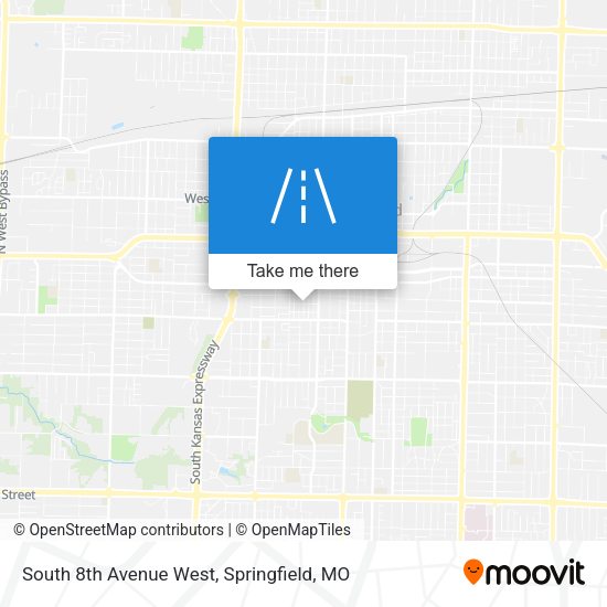 South 8th Avenue West map