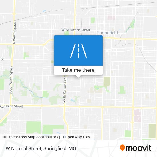 W Normal Street map