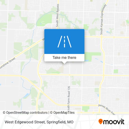 West Edgewood Street map