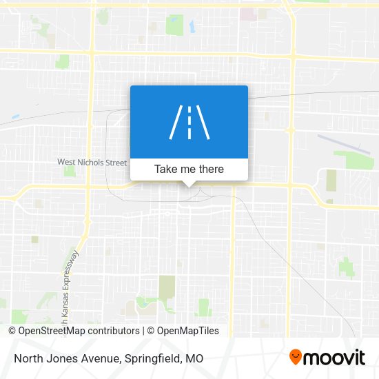 North Jones Avenue map
