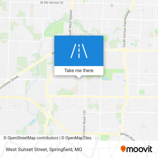 West Sunset Street map
