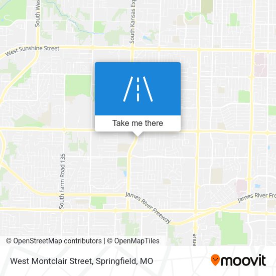 West Montclair Street map