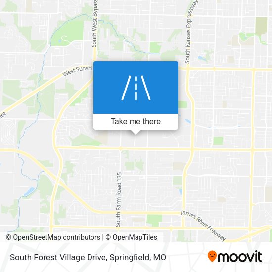 Mapa de South Forest Village Drive