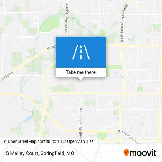 S Malley Court map