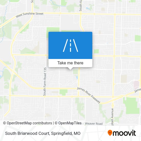 South Briarwood Court map