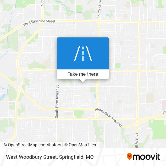 West Woodbury Street map
