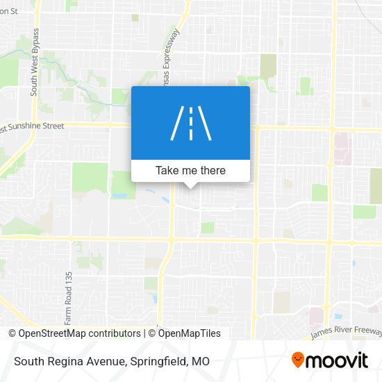 South Regina Avenue map