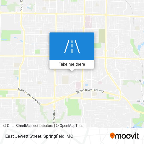 East Jewett Street map