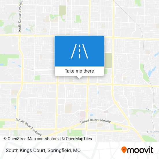 South Kings Court map