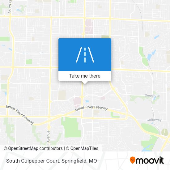 South Culpepper Court map