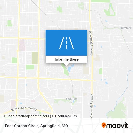 East Corona Circle map
