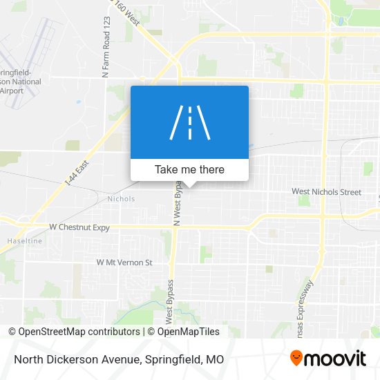 Mapa de North Dickerson Avenue