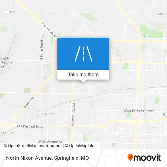 North Nixon Avenue map