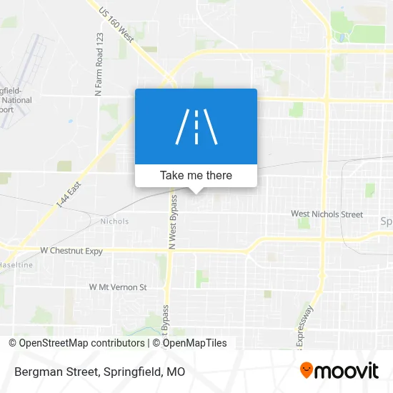 Bergman Street map