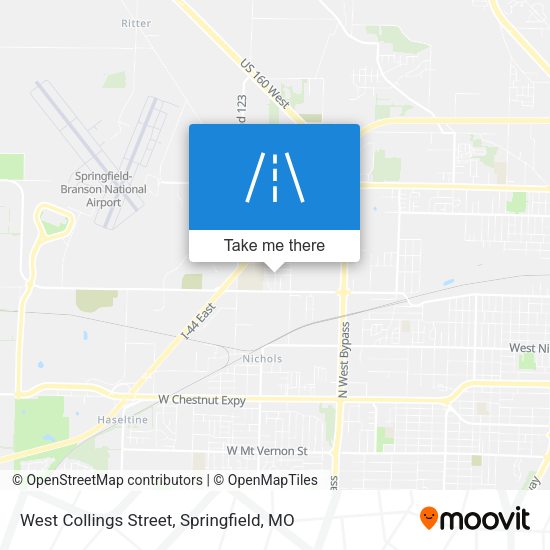 West Collings Street map