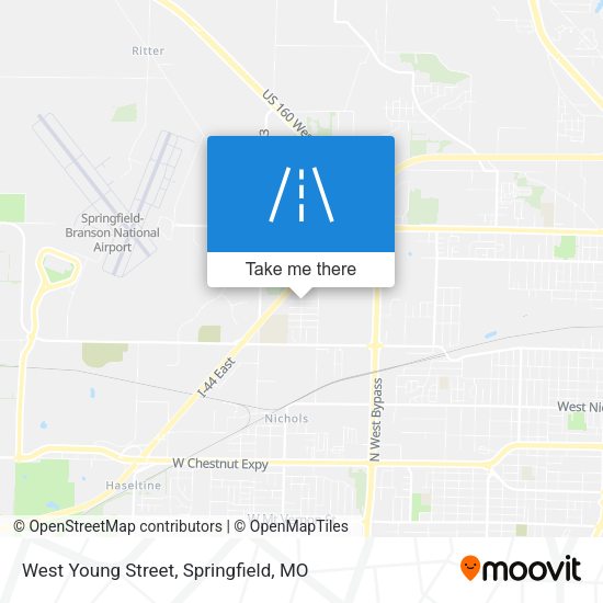 West Young Street map