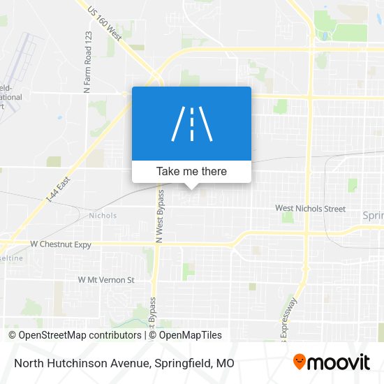 North Hutchinson Avenue map