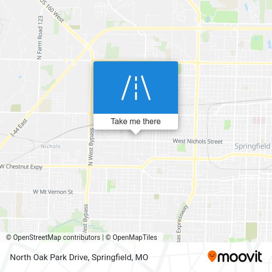 North Oak Park Drive map