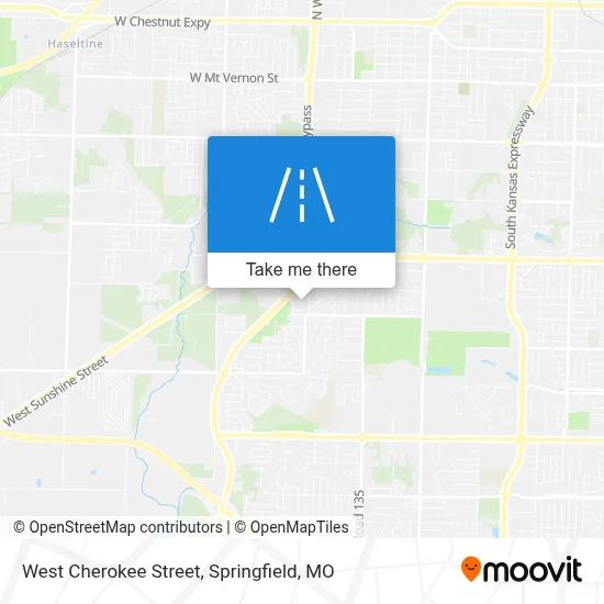 West Cherokee Street map