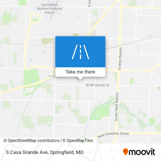 S Casa Grande Ave map