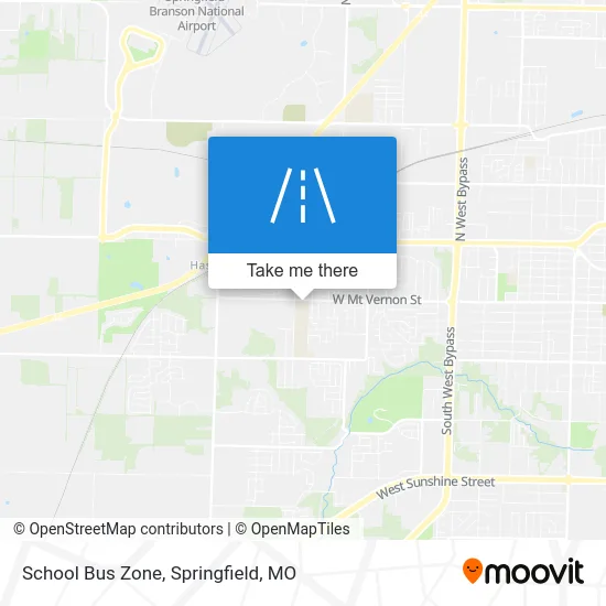 School Bus Zone map
