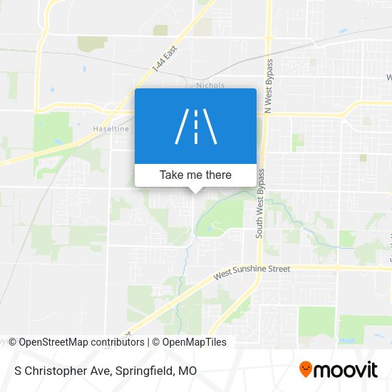 S Christopher Ave map