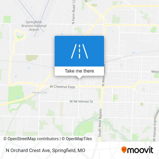 N Orchard Crest Ave map