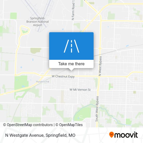 N Westgate Avenue map