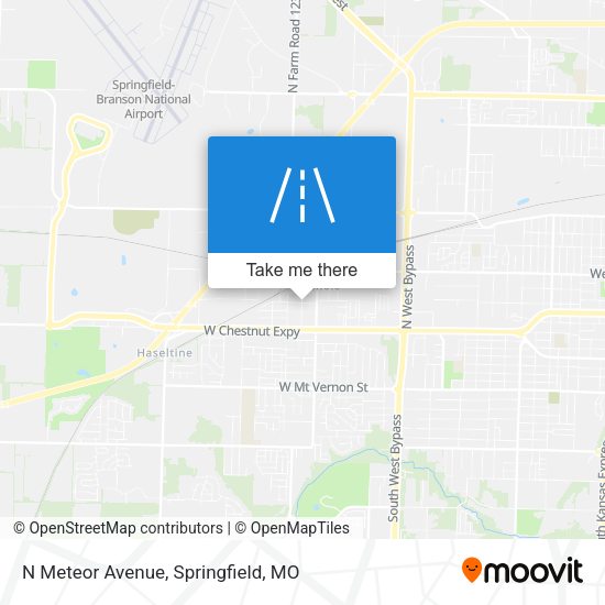 N Meteor Avenue map