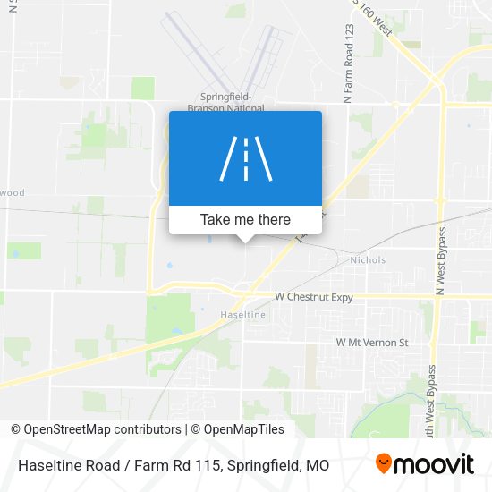 Haseltine Road / Farm Rd 115 map