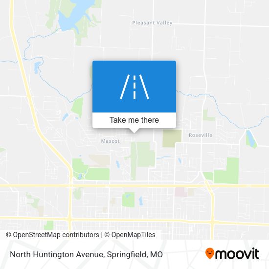 North Huntington Avenue map