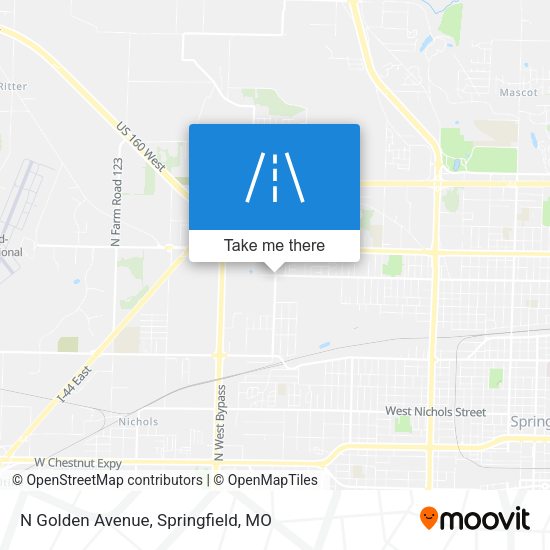 N Golden Avenue map