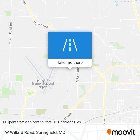 W Willard Road map