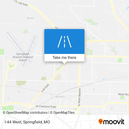 Mapa de I-44 West