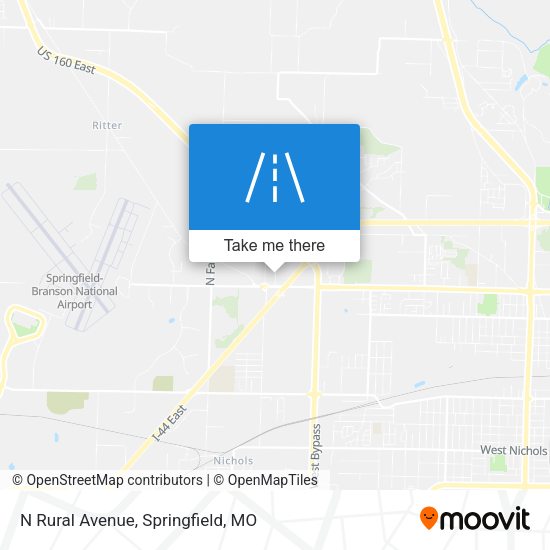 Mapa de N Rural Avenue