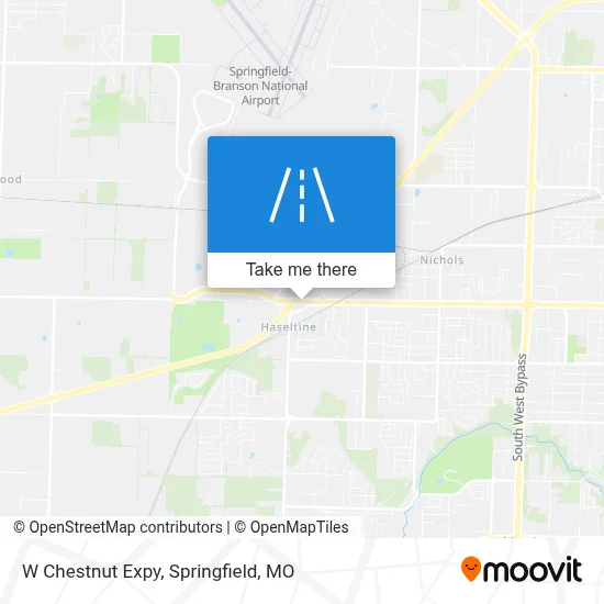 W Chestnut Expy map