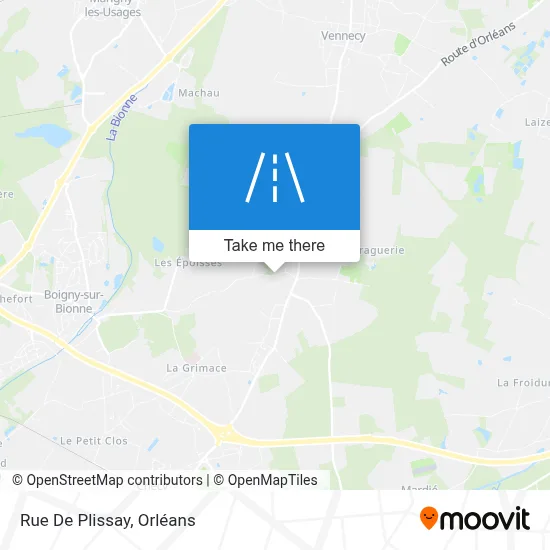 Rue De Plissay map