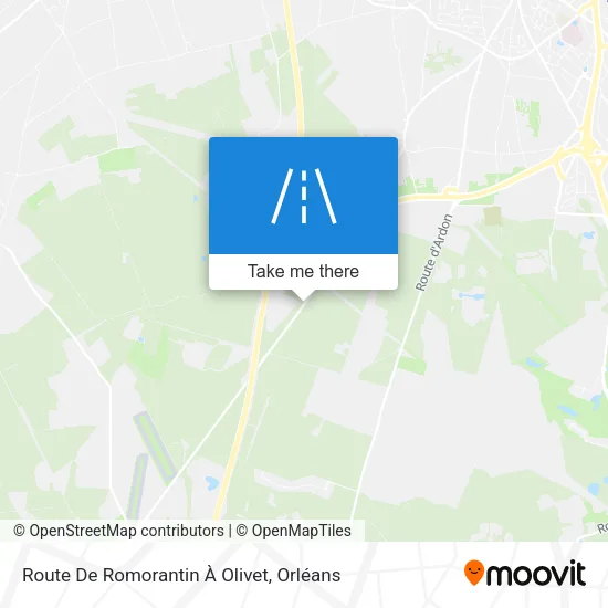 Route De Romorantin À Olivet map