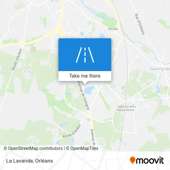 La Lavande map