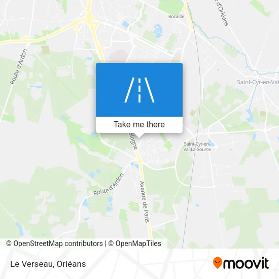 Le Verseau map