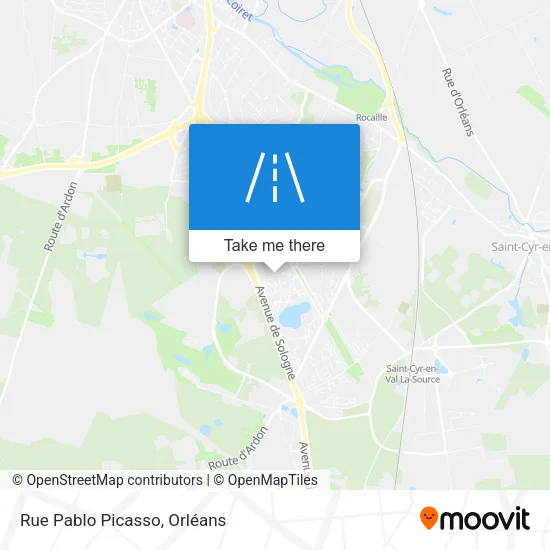Rue Pablo Picasso map