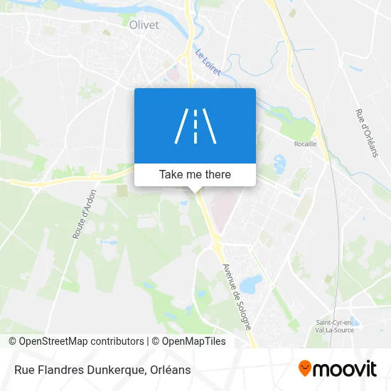 Rue Flandres Dunkerque map